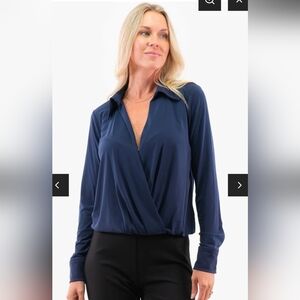 123. NWT - Michael Kors Elegant Faux Wrap Top